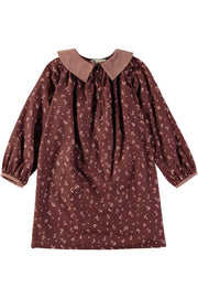 robe bébé Louna doublée en hiver imprimé plum tulip