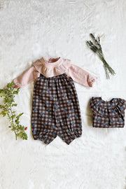 salopette bébé salto a carreaux