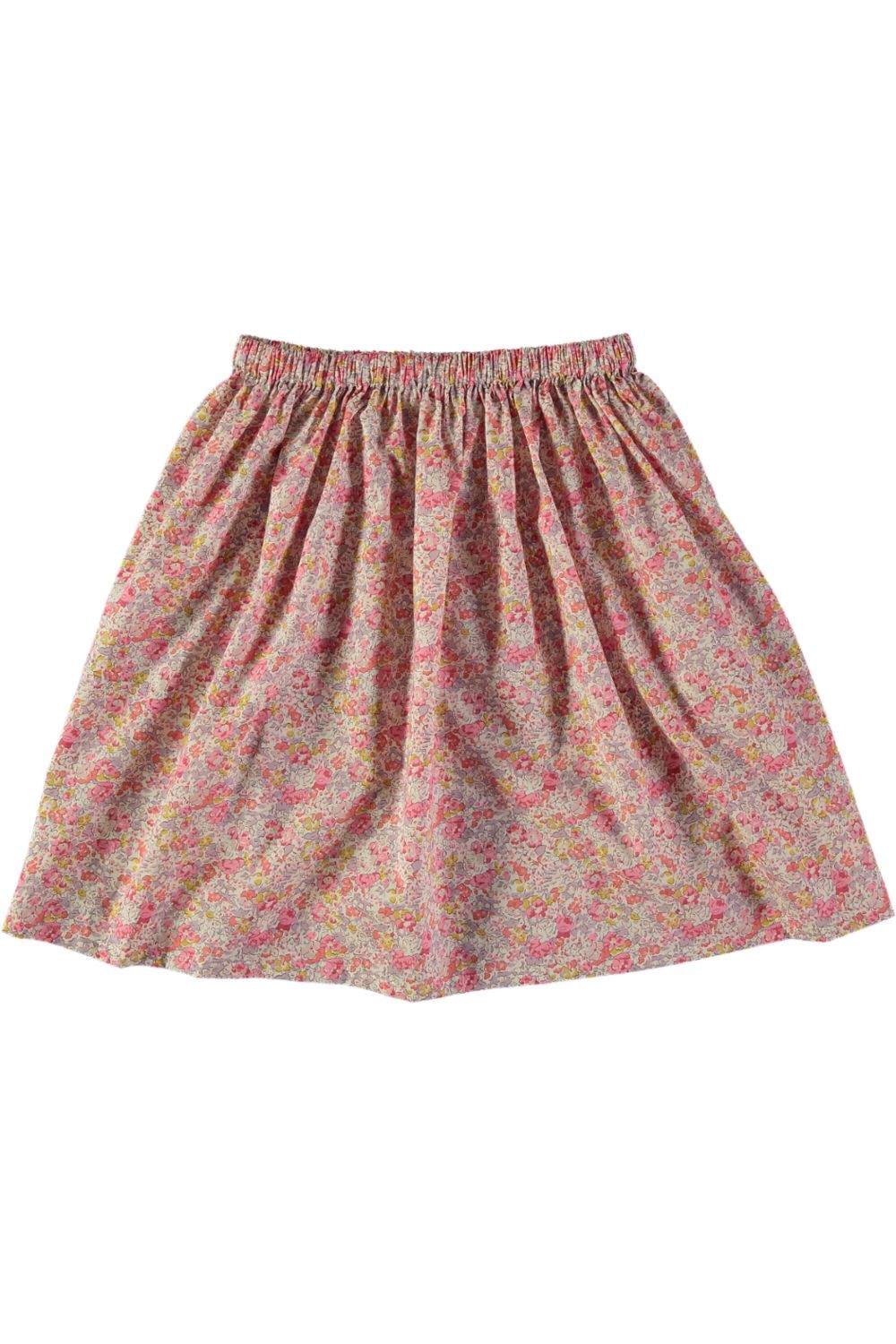 jupe fille lectrice en liberty bio fleuri 